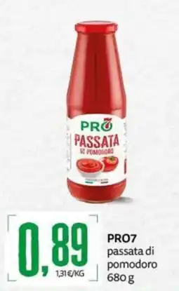 PRO7 Supermercati PRO7 passata di pomodoro offerta