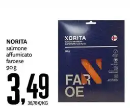 PRO7 Supermercati NORITA salmone affumicato faroese offerta