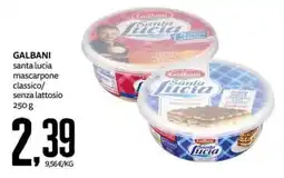 PRO7 Supermercati GALBANI santa lucia mascarpone classico/senza lattosio offerta