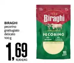 PRO7 Supermercati Biraghi pecorino grattugiato delicato offerta