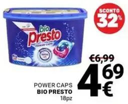 Supermercati Gulliver POWER CAPS BIO PRESTO offerta