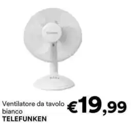 Unes Ventilatore da tavolo bianco TELEFUNKEN offerta
