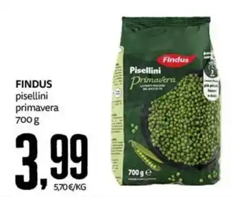 PRO7 Supermercati Findus pisellini primavera offerta