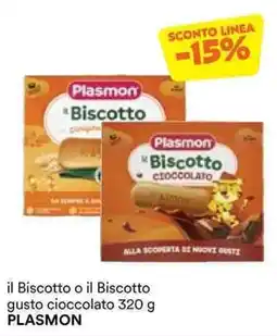 Unes il Biscotto o il Biscotto gusto cioccolato PLASMON offerta