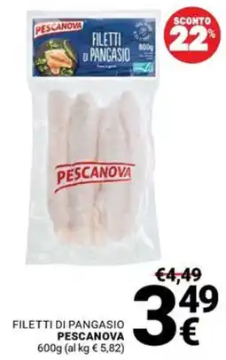 Supermercati Gulliver Filetti di Pangasio Pescanova offerta