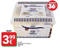 Supermercati Gulliver GELATO GRAN COPPA FAMIGLIA TONITTO offerta
