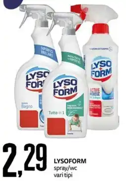 PRO7 Supermercati LYSOFORM spray/wc offerta