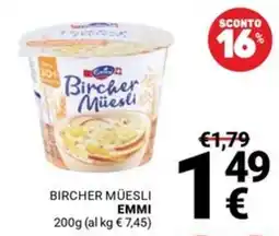 Supermercati Gulliver Bircher Müesli Emmi offerta