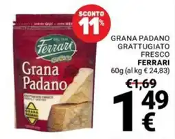 Supermercati Gulliver Grana Padano Ferrari offerta