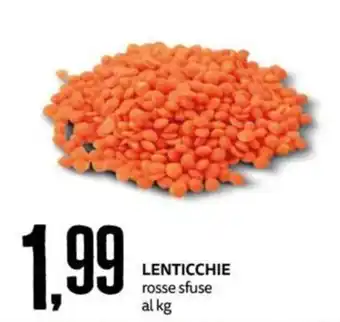 PRO7 Supermercati LENTICCHIE rosse sfuse offerta
