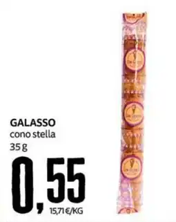 PRO7 Supermercati GALASSO cono stella offerta