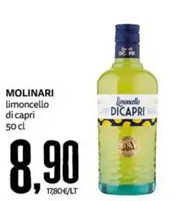 PRO7 Supermercati MOLINARI limoncello di capri offerta