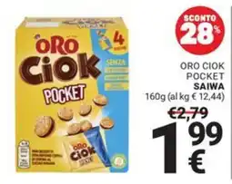 Supermercati Gulliver Oro Ciok Pocket Saiwa offerta