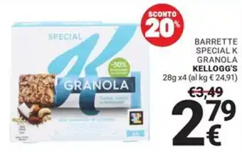 Supermercati Gulliver BARRETTE SPECIAL K GRANOLA KELLOGG'S offerta