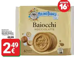 Supermercati Gulliver Baiocchi Nocciolatte Mulino Bianco offerta