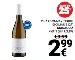 Supermercati Gulliver Chardonnay Terre Siciliane IGT Madaudo offerta