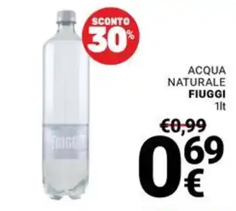 Supermercati Gulliver Acqua Naturale Fiuggi offerta