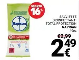 Supermercati Gulliver Salviette disinfettanti total protection Napisan offerta