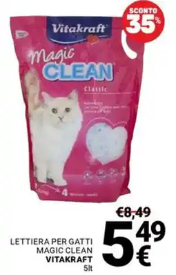 Supermercati Gulliver Lettiera per gatti Magic Clean Vitakraft offerta