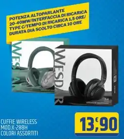 Ard Discount Cuffie Wireless Wesdar offerta
