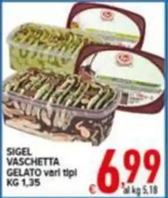 SIGEL VASCHETTA GELATO