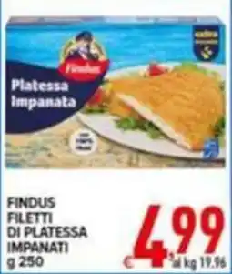 Iper Triscount Findus Filetti di Platessa Impanati offerta
