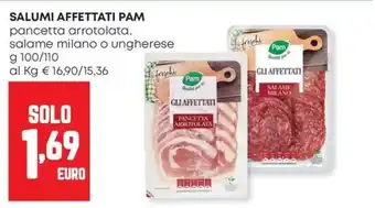 Salumi affettati Pam