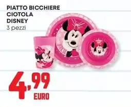 Panorama PIATTO BICCHIERE CIOTOLA DISNEY offerta