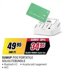 Trony SUMUP POS PORTATILE SOLOLITEBUNDLE offerta