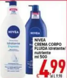 Iper Triscount NIVEA CREMA CORPO FLUIDA offerta