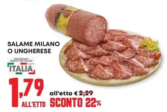 Panorama Salame Milano o Ungherese offerta