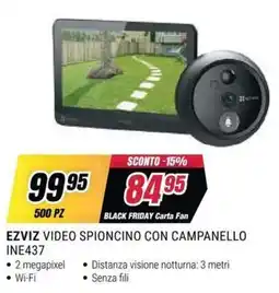 Trony EZVIZ VIDEO SPIONCINO CON CAMPANELLO offerta