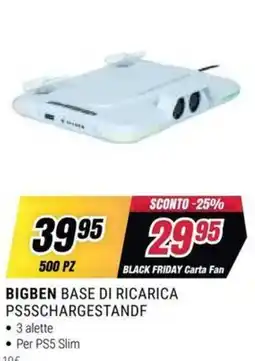 Trony BIGBEN BASE DI RICARICA PS5SCHARGESTANDF offerta