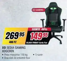 Trony XD SEDIA GAMING offerta