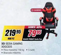 Trony Xd sedia gaming XDGC035 offerta
