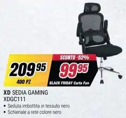 Trony XD SEDIA GAMING offerta