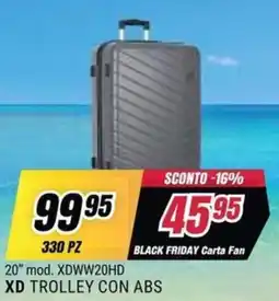 Trony XD TROLLEY CON ABS offerta