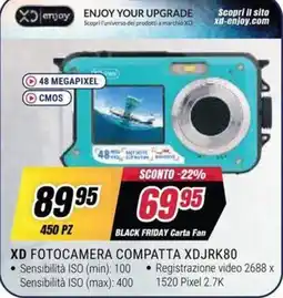 Trony XD FOTOCAMERA COMPATTA XDJKR80 offerta