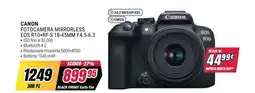 Trony Canon Fotocamera Mirrorless EOS R10+RF-S 18-45MM F4.5-6.3 offerta
