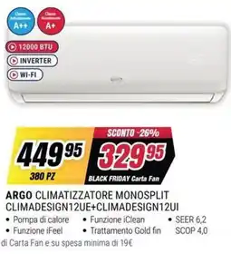 Trony ARGO CLIMATIZZATORE MONOSPLIT offerta
