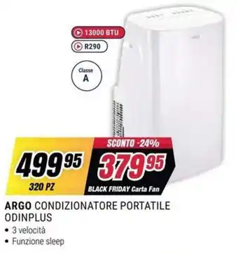 ARGO CONDIZIONATORE PORTATILE ODINPLUS