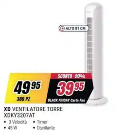 Trony XD VENTILATORE TORRE offerta