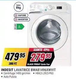 Trony INDESIT LAVATRICE BWA81496XWVIT offerta