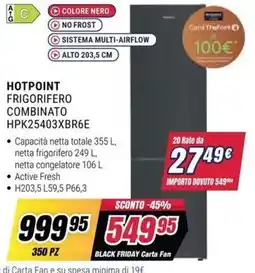 Trony HOTPOINT FRIGORIFERO COMBINATO offerta