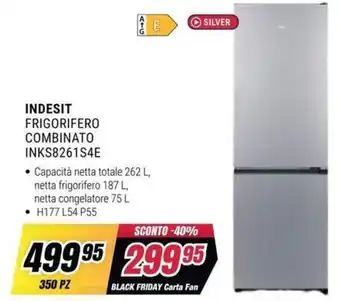 INDESIT FRIGORIFERO COMBINATO INKS8261S4E