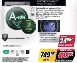 Trony Haier lavatrice X serie 7 offerta