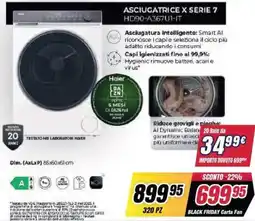 Trony Haier Asciugatrice x serie 7 HD90-A367U1-IT offerta