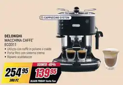 Trony DELONGHI MACCHINA CAFFE' ECO311 offerta
