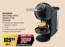 Trony DELONGHI MACCHINA CAFFE' GENIO S PLUS offerta