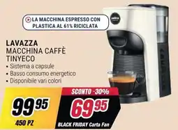 Trony LAVAZZA MACCHINA CAFFÈ TINYECO offerta